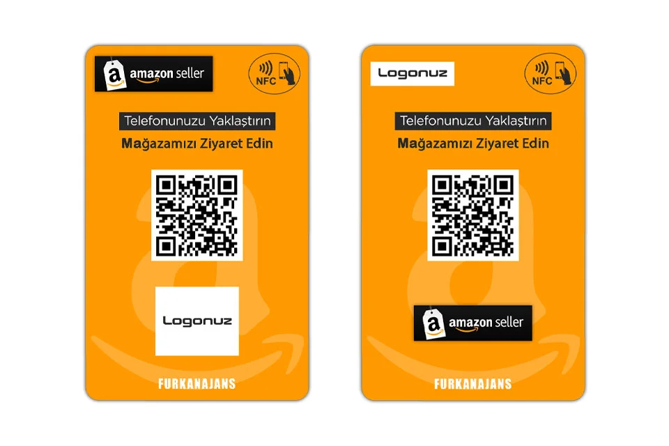 Amazon Mağaza Değerlendirme ve Takipçi NFC Kartı