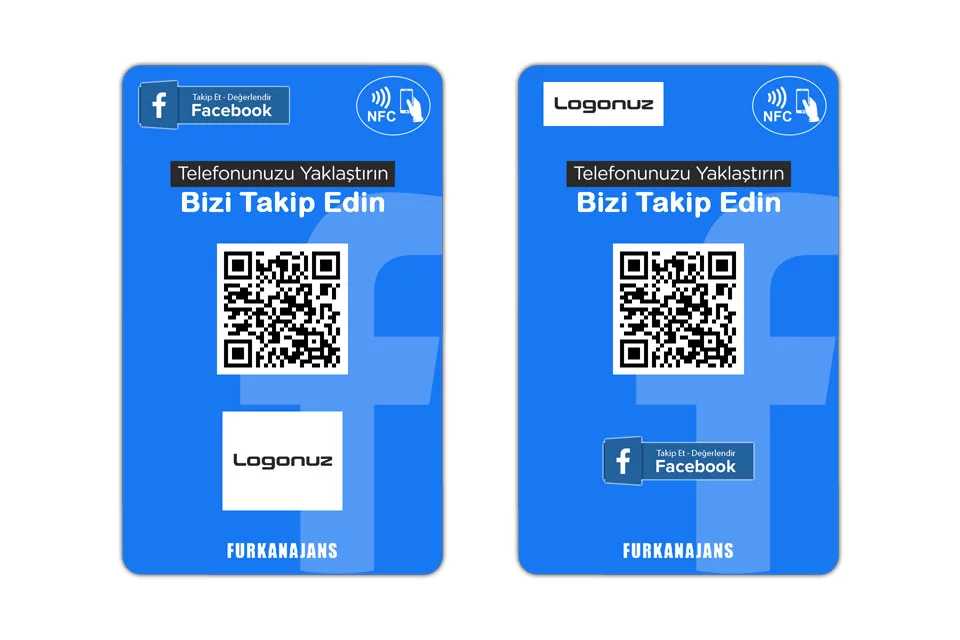 Facebook Beğeni Yorum ve Takipçi NFC Kartı