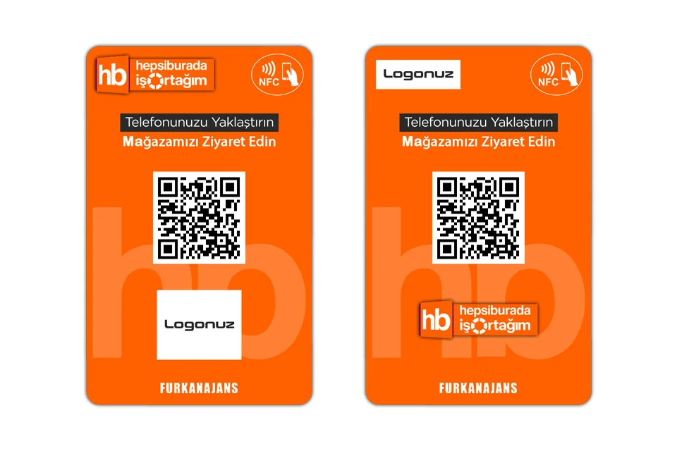 Hepsiburada Mağaza Değerlendirme ve Takipçi NFC Kartı