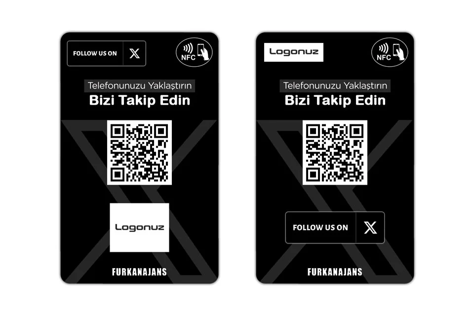 X (Twitter) Takipçi NFC Kartı